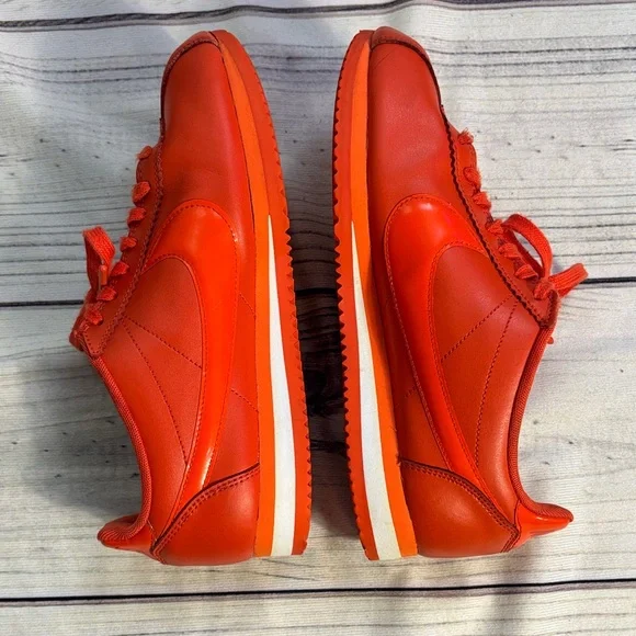 Nike Cortez Sneakers Retro Orange VTG Style Size 9 Women’s Tennis Shoes - Picture 9 of 16